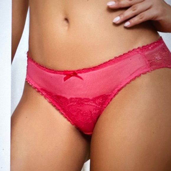 Brand New Contrast Lace Bow Decor Panty Various - Picture 4 of 6